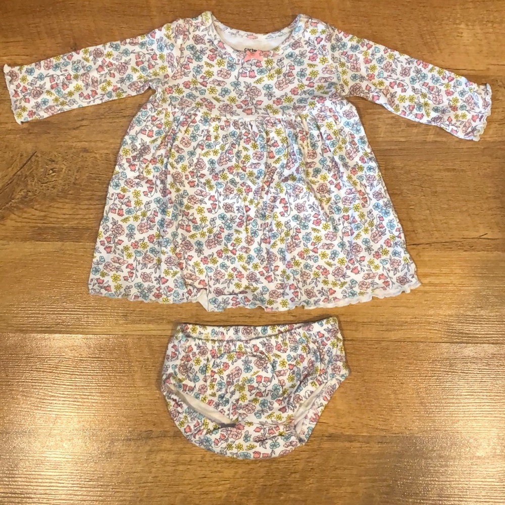 3m Carter’s Dress and Diaper Cover